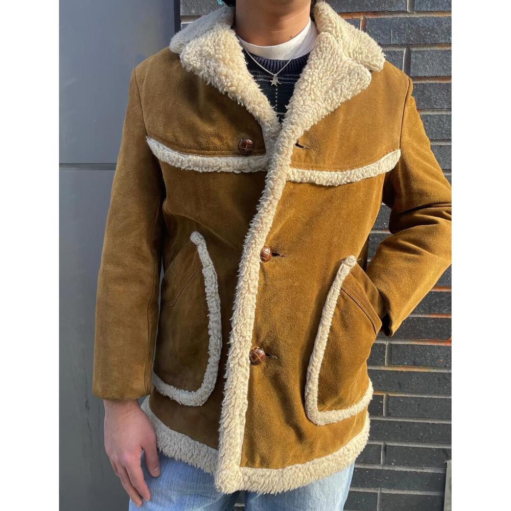 70s Wool Suede Coat